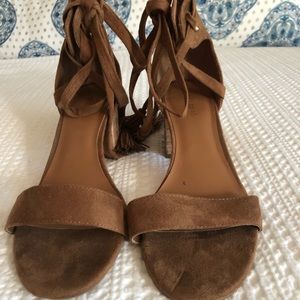Brown ankle heels!